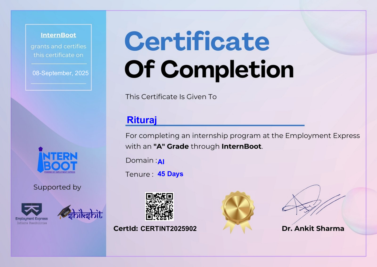 Certificate 13