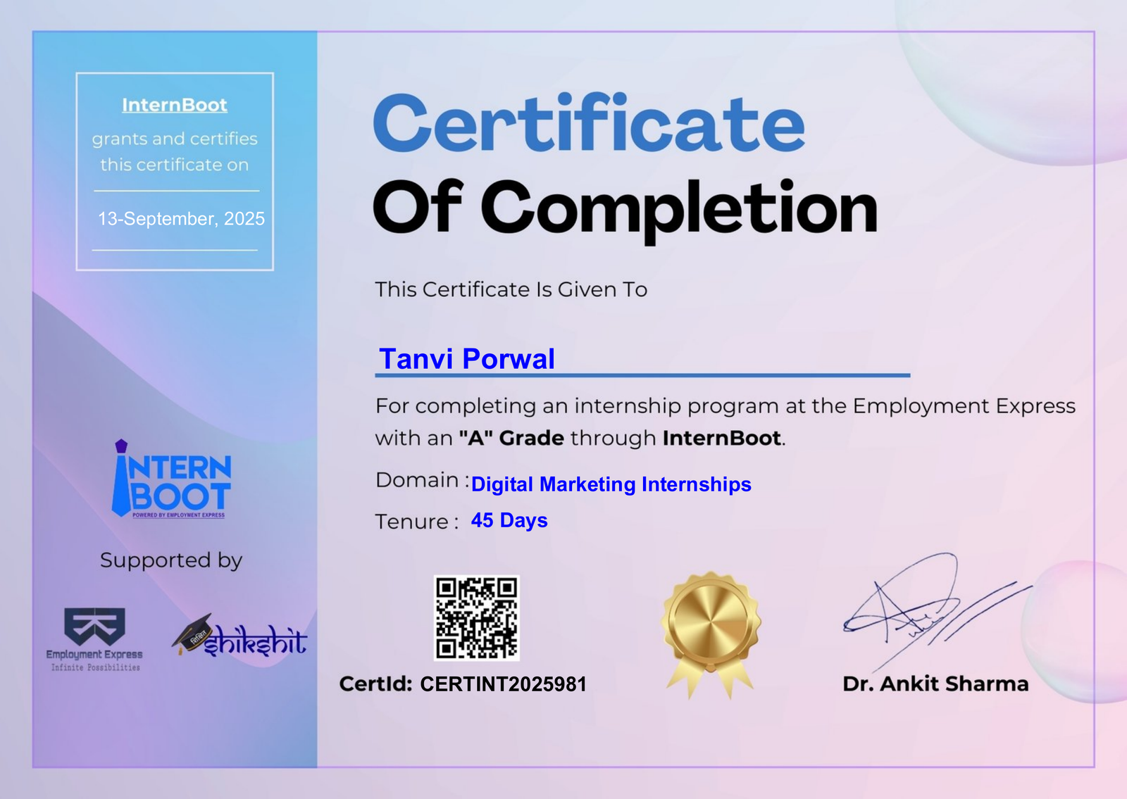 Certificate 12